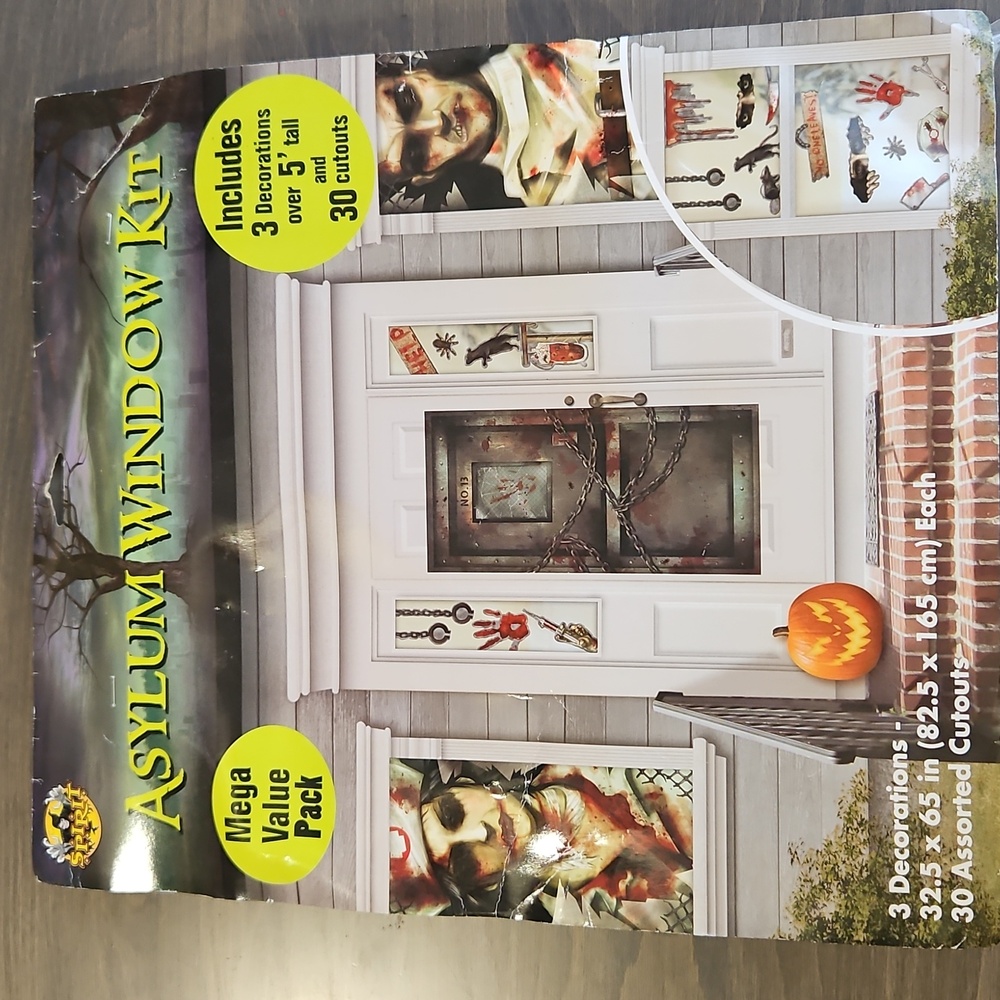 Spirit Halloween Asylum Windiw Kit